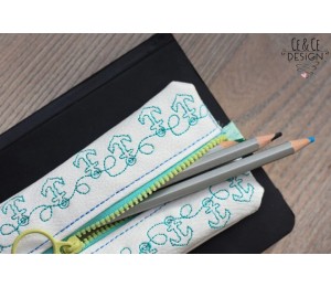 Stickdatei ITH - Stiftetasche Herzswirls